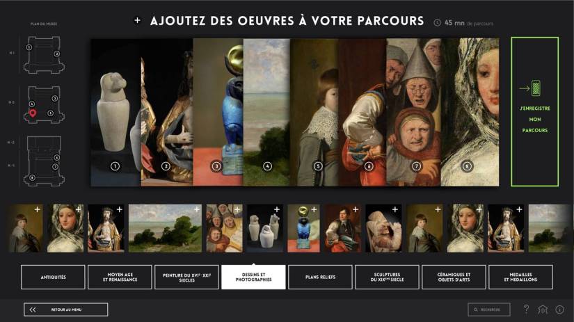 Créer son parcours de visite personnalisé sur pba.lille.fr, extrait du PowerPoint de F. Raymond
Possibilité d'ajouter des oeuvres pour créer son parcours