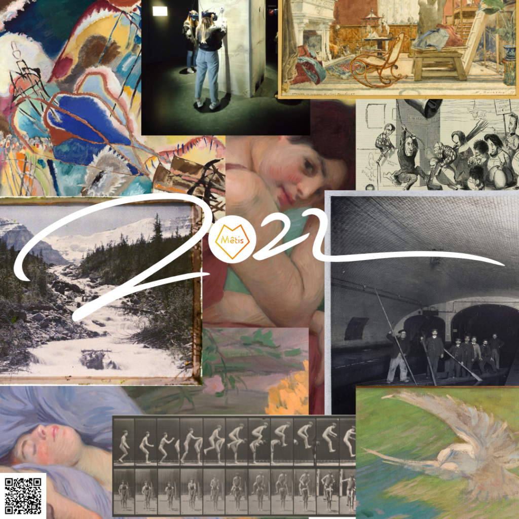 Carte de voeux de Mêtis : assemblage d'oeuvres libres de droits